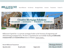 Tablet Screenshot of hillmount.ca